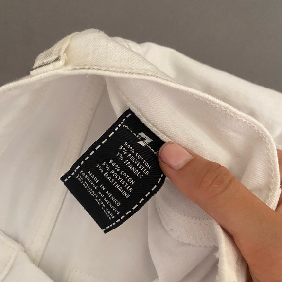 7 for all mankind white skinny jeans - Picture 3 of 6